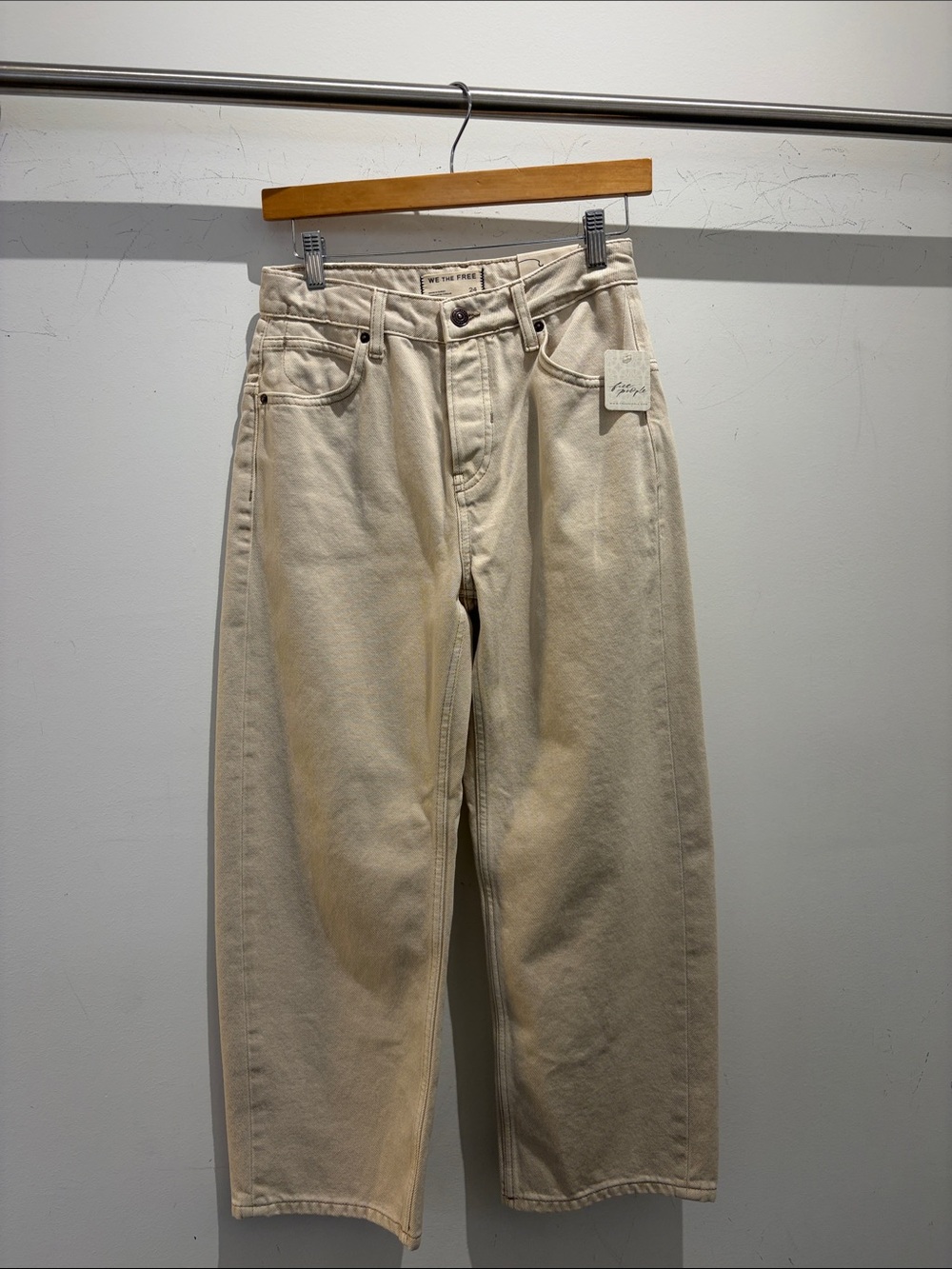 Free People Women’s Deep Trance Khaki Jean Size 24 & 25